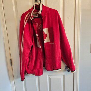 Late 80's (Retro) Mondetta Canada heavy Sweatshirt with Zip, Sz Lg, GUC